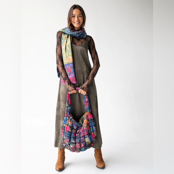 NATURAL LIFE Dresses & Skirts - Natural Life Gracie Jacquard Slip Maxi Dress